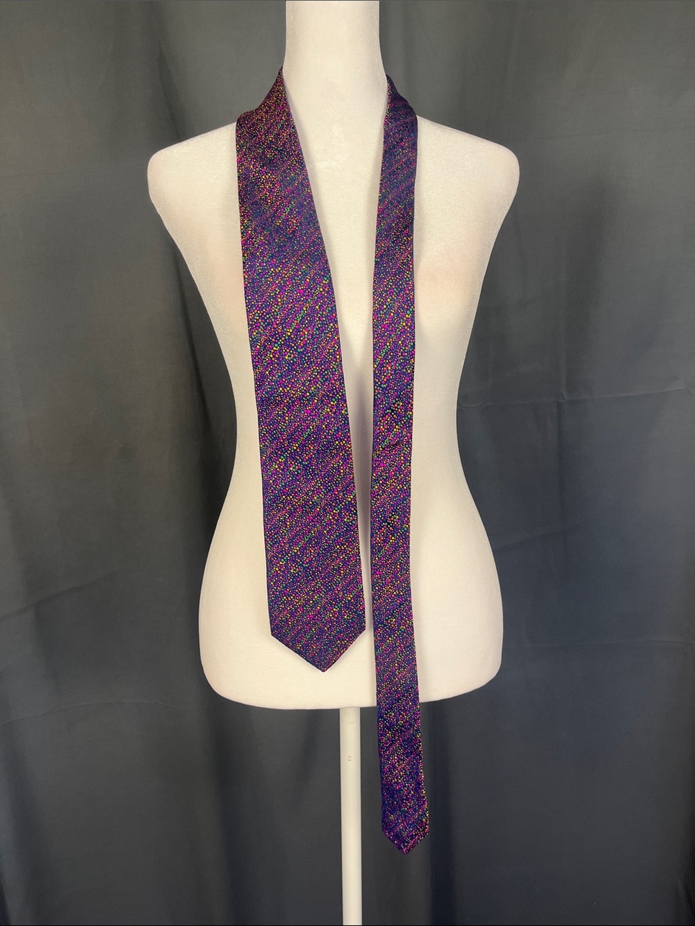 Charles Tyrwhitt Purple Multicolor Speckled Silk Tie
